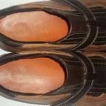 Cole Haan Nike Air Mens Size 8 Leather Casual Sneakers Brown & Caramel Shoes