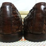 STUNNING BRAGANO COLE HAAN MEN SHOES SZ 11 M BROWN ALL WOVEN LOAFERS