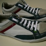 Hugo Boss APACHE Men’s Shoes RED GREY WHITE SIZE 10 MAN MADE AND LEATHER TRIM