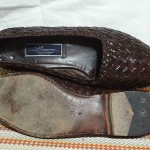 STUNNING BRAGANO COLE HAAN MEN SHOES SZ 11 M BROWN ALL WOVEN LOAFERS