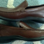Brand New Cole Haan Men’s Brown Leather Slip On Shoes, Size 8