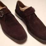 COLE HAAN Mens SUEDE LEATHER SHOE DRESS/CASUAL BUCKLE Sz.9M EUC