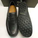NEW COLE HAAN TUCKER BLACK PEBBLE GRAIN PENNY LOAFER CASUAL SHOES