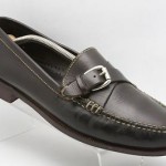Mens shoes COLE HAAN Handsewn brown leather buckle moccasin loafers sz 11.5 M