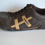 Men’s Diesel ‘Avy’ Dark Brown Leather Fashion Sneakers, size 9 M