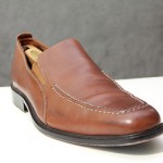 COLE HAAN LOAFER Slip-On Casual Dress Shoe 11 M Brown Leather APRON TOE C06402