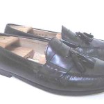 Used Cole Haan 03506 Black Leather Pinch Tassel Loafers Shoes Men’s Size 13D