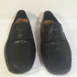 COLE HAAN MENS DRIVING MOCCASINS BLACK LEATHER LOAFERS SHOES SIZE 10.5 W GREAT