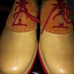Cole Haan Lunargrand Saddle 8.5 Tan Red Lunarlon Flyknit