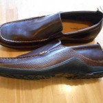 NEW Cole Haan Brown leather slip on loafers 14W MENS