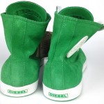 NWT DIESEL FASHION DESIGNER MEN GREEN LEATHER SUEDE HI TOP SNEAKER SHOES size 10