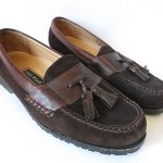 cole haan pinch tassel suede leather loafers men 10 M driving shoes