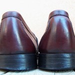 Mens Dress Shoe Cole Haan Size 10D Burgundy Leather Casual Slip On Buckle Loafer