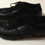 Diesel Footwear Men’s Or Women’s Black Leather Sneaker Evelyn Size 11, Men’s 9