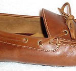 New COLE HAAN GUNNISON BROWN LEATHER MOCCASIN SHOES SLIP ON LOAFERS 13 M