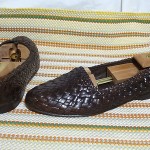 STUNNING BRAGANO COLE HAAN MEN SHOES SZ 11 M BROWN ALL WOVEN LOAFERS