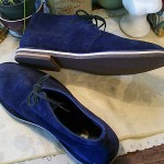 Cole Haan Genuine Suede Leather Chukka Boots SZ 11M Ink Navy Blue..New