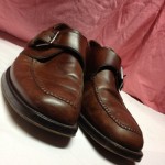 Cole Haan Mens Dress Shoes Size 9.5D Brown Leather Casual Slip On Buckle Loafers