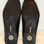 Men’s Cole Haan Black Leather w/Gray Top Stitching Comfort Slip-Ons Sz 8 1/2M