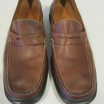 Mens COLE HAAN Casual Dress Brown Loafers Shoes 15M 15 M Slip On Cognac Chestnut