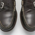 Mens shoes COLE HAAN Handsewn brown leather buckle moccasin loafers sz 11.5 M