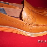COLE HAAN Mens LunarGrand Penny Loafer Shoes Orange Leather  Size 9M – NWOB