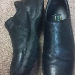Cole Haan Mens Shoes Black Leather Slip Ons 15M