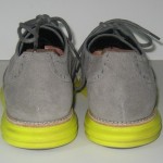 COLE HAAN LUNARGRAND WINGTIP OXFORD CHARCOAL YELLOW SUEDE SHOES 9.5 M $248