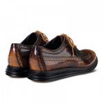 Mens Cole Haan  LunarGrand Long Wingtip Camello/Black