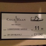 New Cole Haan LUNARGRAND Saddle WING TIP Shoes size 11 Dark Gray / Black