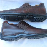 COLE HAAN  DARK BROWN LEATHER SLIP ON  LOAFERS  MENS SIZE 9.5 MEDIUM