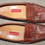 Cole Haan brown leather tassel loafer, size 12 D