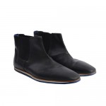 Hugo Boss Leather Black Ankle Boots Shoes US 11 EU 44