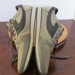 Mens sz 9.5 M gray leather Diesel 978 athletic sneakers tennis shoes