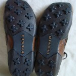 DIESEL MENS BROWN LEATHER OXFORD SHOES SIZE 10