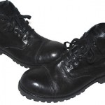Men’s DIESEL Workmate II Classic Black Leather Ankle Boots Sz 10.5 / EU 44