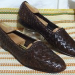 STUNNING BRAGANO COLE HAAN MEN SHOES SZ 11 M BROWN ALL WOVEN LOAFERS