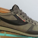Mens sz 9.5 M gray leather Diesel 978 athletic sneakers tennis shoes