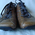 DIESEL MENS BROWN LEATHER OXFORD SHOES SIZE 10