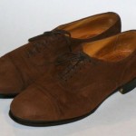 COLE HAAN MENS Oxfords Brown Suede Leather Dress Shoes Sz 9.5 D