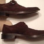 COLE HAAN Mens SUEDE LEATHER SHOE DRESS/CASUAL BUCKLE Sz.9M EUC