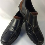 11.5 COLE HAAN VIBRAM Comfort Loafers Black with Brown Suede