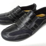 COLE HAAN MENS CASUAL SNEAKERS BLACK LEATHER SHOES SIZE 10 M