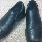 Cole Haan Mens Shoes Black Leather Slip Ons 15M