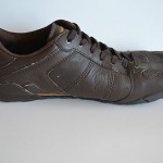Men’s Diesel ‘Avy’ Dark Brown Leather Fashion Sneakers, size 9 M