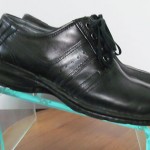 Mens sz 9 M Clarks black leather lace tie oxford casual shoes