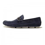 $245 HUGO BOSS Blue Drivers Loafers Shoes 9.5 42.5 Mens Casual Moccasins 10 43