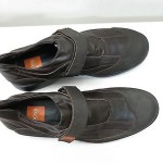 Men’s 44 10.5 HUGO BOSS casual brown leather Monk Strap Oxford Loafer slip ons