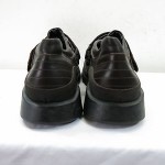 Men’s 44 10.5 HUGO BOSS casual brown leather Monk Strap Oxford Loafer slip ons
