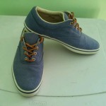 Cole Haan Men’s Canvas Sneakers Boat Shoe Casual Oxford Sport Shoe ~Blue  Sz 9.5